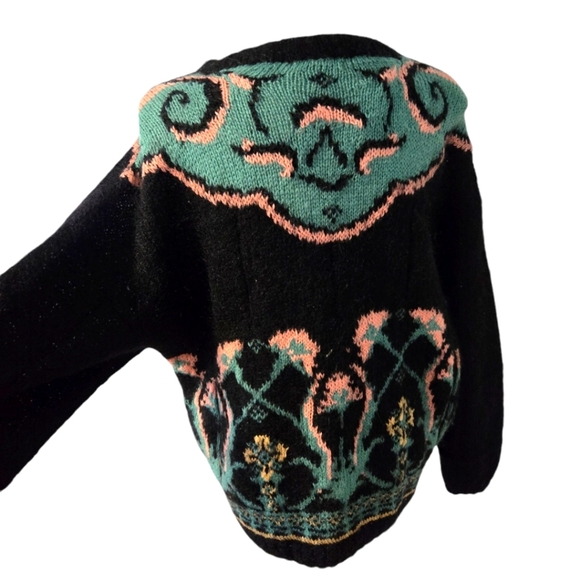 Express compagnie international vintage wool cardigan button up size Medium - Picture 2 of 5